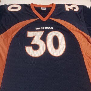 Starter Men's VTG 1998 Terrell Davis Denver Bronco's Football Jersey Size 52